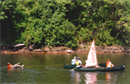 canoeists on the RIvanna River