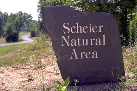Scheier Natural Area Slate Sign
