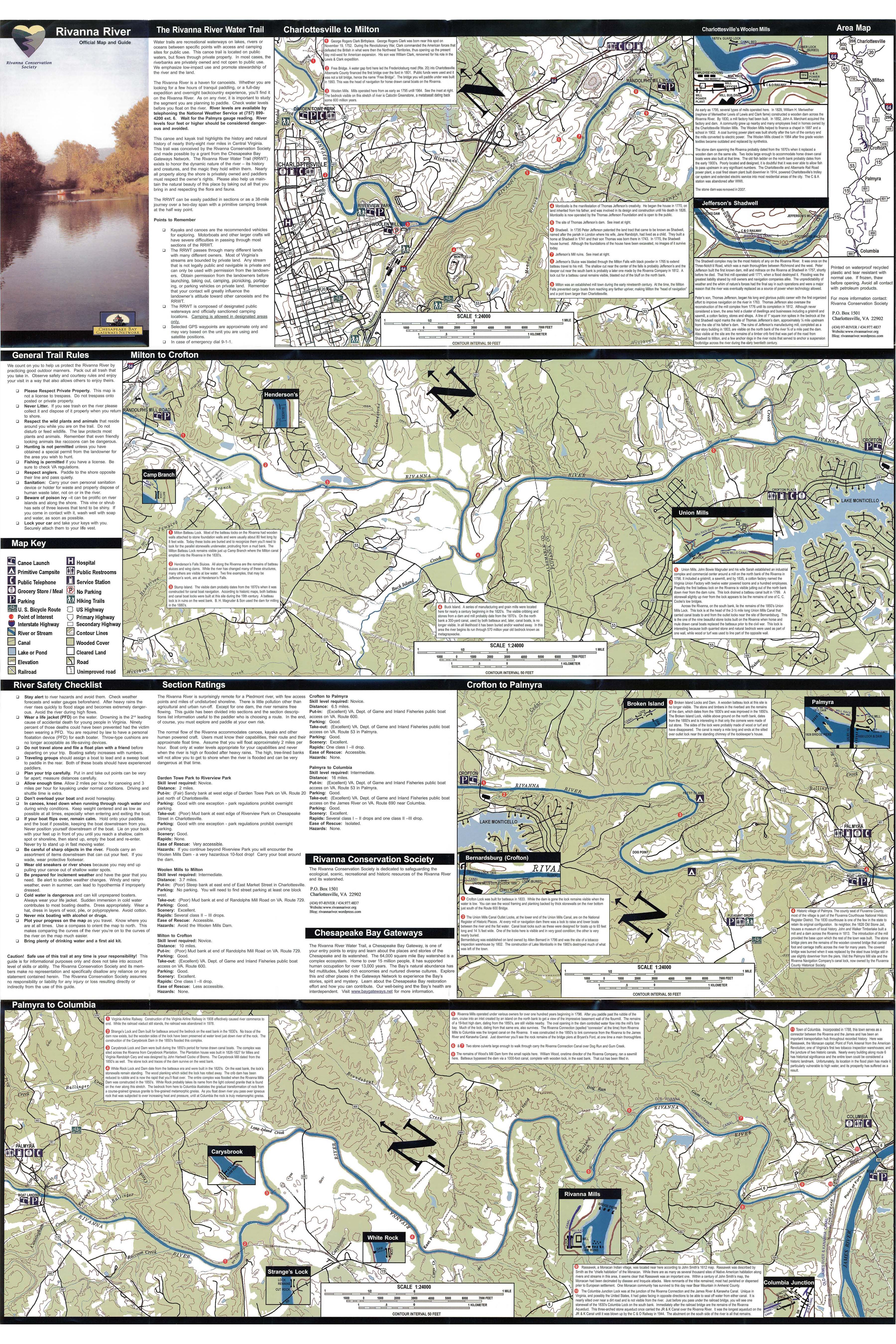 Map of Rivanna River