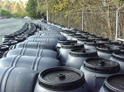 Nantucket-Gray Rain Barrel